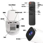 Portable 4K Mini Projector with Bluetooth and WiFi