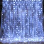 300 LED Curtain Fairy Lights with Remote