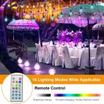 48ft Waterproof RGB LED String Lights with 15 Bulbs