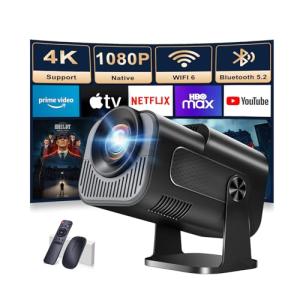 1080P Full HD Portable Projector with WiFi & Bluetooth
