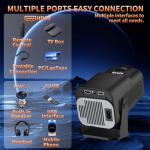 1080P Full HD Portable Projector with WiFi & Bluetooth