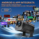 1080P Full HD Portable Projector with WiFi & Bluetooth