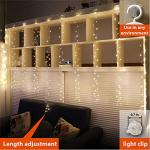 300 LED Curtain Fairy Lights with Remote Control