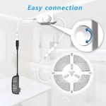 White LED Strip Lights - 16.4ft Dimmable 300 LEDs