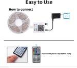100FT RGB LED Strip Lights with Music Sync