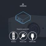 Short-Throw 3D Projector 3500 Lumens with Remote
