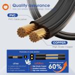 100FT LED Outdoor String Lights with Dimmable Bulbs