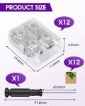 12 Pack LED Strip Light Connectors with Screwdriver