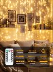 300 LED Fairy Curtain Lights with Remote Control