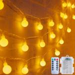 21FT Battery Operated LED Globe String Lights