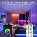 32.8FT Neon Rope Lights with App/Remote Control