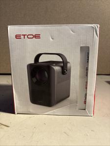 Etoe 1080P Portable Indoor/Outdoor Movie Projector Bundle