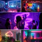 32.8FT Neon Rope Lights with App/Remote Control