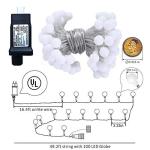 49ft 100 LED Globe String Lights - 8 Modes