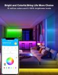 Smart LED Strip Lights 100ft - Works with Alexa