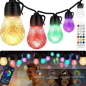 52ft Color Changing Dimmable Patio String Lights