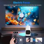 Portable Mini Projector with Bluetooth and Speaker