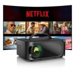 Portable 4K Outdoor Projector with Smart TV Apps