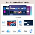Portable 4K Outdoor Projector with Smart TV Apps