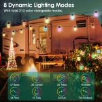 52ft Color Changing Dimmable Patio String Lights