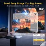 Mini Projector with WiFi and Bluetooth, 1080P
