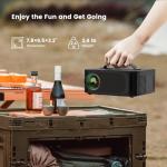 Portable 4K Outdoor Projector with Smart TV Apps