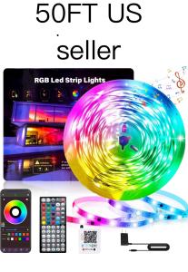 50 Ft Smart LED Strip Lights with App Control