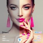 VISOUD 1080P WiFi Bluetooth Projector with Screen