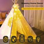 300LED Fairy Curtain Lights with Remote - Warm White