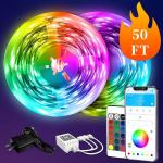 Smart RGB LED Strip Lights with App Control