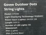 Govee 100Ft Outdoor White String Lights