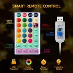 Color Changing Star String Lights with Remote