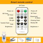 Warm White Curtain Fairy Lights with Remote Control