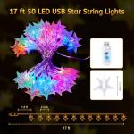 Color Changing Star String Lights with Remote
