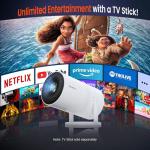 Portable Mini Projector with WiFi and Bluetooth