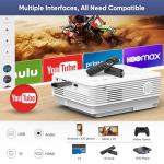 WiFi Bluetooth Mini Movie Projector for Outdoor Fun