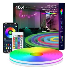 16.4FT RGB Neon Rope Lights with App Control