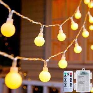 21FT Battery Operated LED Globe String Lights