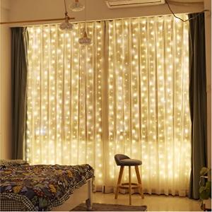 300 LED Curtain Fairy Lights with Remote Control