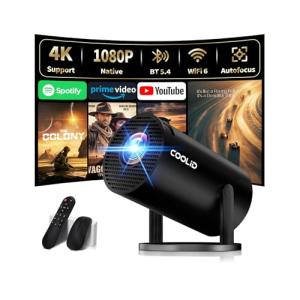 Portable Mini Projector with 4K Support and Bluetooth