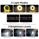 Rechargeable Outdoor String Lights with 8 Modes