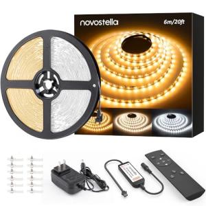20ft Dimmable Tunable White LED Strip Light Kit