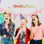 15 Rainbow Cone Hats Kids Craft Party Supplies