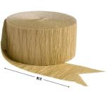 Gold Crepe Paper Roll - 81' - Perfect for DIY Crafts & Party Decor