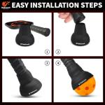 ALLIZEGO Silicone Pickleball Ball Retriever Grabber