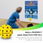 P PIKKOFUN Foam Pickleball Balls for Quiet Practice