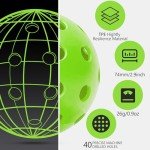 Navona Premium 40-Hole Outdoor Pickleball Balls Set