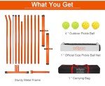 Pickleball Set with Net, Balls, and Carry Bag