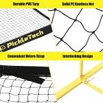 PICKLETECH Portable Pickleball Net with Carry Bag
