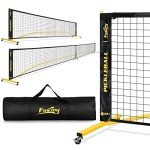 Portable Pickleball Net with Wheels - Regulation Size